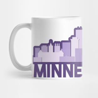 Purple Minneapolis Skyline Mug